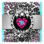 rainha 311-Leopard-Tique dos corações 21 Convites