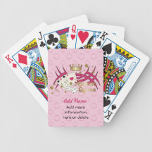 Rainha do casino - personalize jogo de baralho