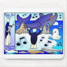 rap-cidade no azul mouse pad