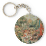 Raparigas em um jardim - Pierre Auguste Renoir porta chaves