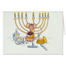 Rato de Hanukkah Cartoes