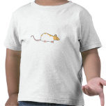 Rato do animal de estimação. Canela e branco, enca Camisetas