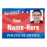 RE-ELECT - campanha politica Modelos Cartões De Visitas