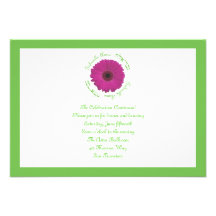 Recepção pequena do rosa de Sophie para cartões qu Convites Personalizado