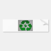 Reciclado Handprint Adesivo
