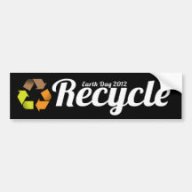 Reciclar - autocolante no vidro traseiro 2012 do D Adesivo