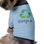Reciclar! Design verde para a ecologia! roupas para animais de estimação