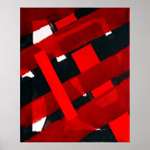 Red Abstract Pôsteres