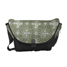 Redemoinho floral abstrato lindo bolsa mensageiro