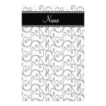 Redemoinhos conhecidos personalizados do branco papel personalizados