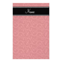 Redemoinhos conhecidos personalizados do vermelho papel personalizados