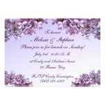 Refeição matinal do casamento do Lilac Convites Personalizados