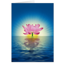 Reflexão de Lotus Cartao