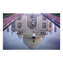 Reflexão de Taj Mahal, Agra, Uttar Pradesh, Fotos