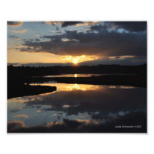reflexões do por do sol 8X10 Fotografia
