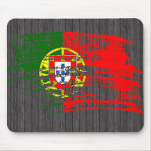 Refrigere o design português da bandeira mouse pads