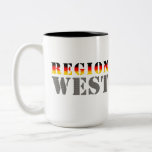 Região ocidental Westdeutschland Caneca