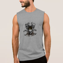 Rei Calamar Crânio Hoodie Camisetas