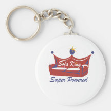Rei Super Powered do sofá Chaveiro