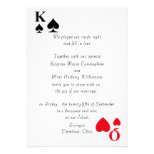 Reis & Queens que Wedding o convite (3)
