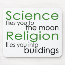 Religião e ciência mousepads