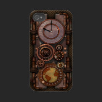 Relógio v2 de Steampunk capas casemate