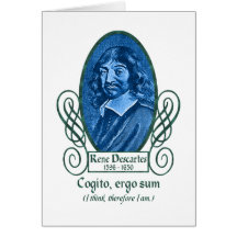 René Descartes Cartões