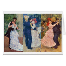 Renoir - dança na cidade, no país, e no Bougival Cartão