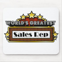 Representante das vendas do mundo o grande mousepads