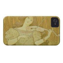 Reprodução violino Lesso de uma propaganda de post iPhone 4 Capa