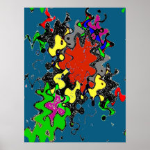 Respingo abstrato poster