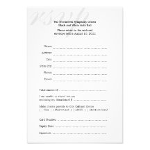 Resposta incorporada da bola preta & branca RSVP d Convites