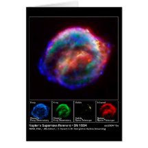 Resto do Supernova de Kepler - NASA 1604 do SN Cartoes