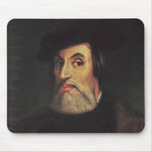 Retrato de Hernando Cortes Mousepads