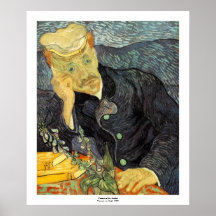 Retrato do doutor Gachet por Vincent van Gogh Impressão