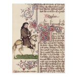 Retrato do fac-símile de Geoffrey Chaucer de Cartao Postal