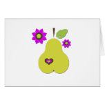 Retro Pear Kort