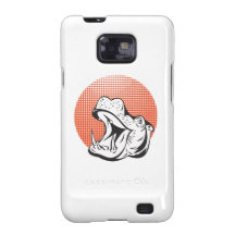 Retro principal do Hippopotamus Capas Samsung Galaxy S2