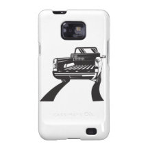 Retro traseiro do camionete capa para galaxy s2