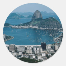 Rio de Janeiro, Brasil Adesivos Em Formato Redondos