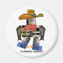 Robô do vaqueiro imãs
