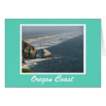 Rochas da costa de Oregon Cartao