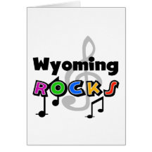 Rochas de Wyoming Cartão