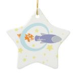 Rocket caçoa o navio de espaço retro ornamentos