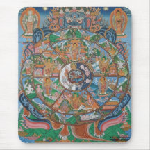 Roda da mandala Mousepad da vida