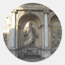 Roma Adesivo Em Formato Redondo