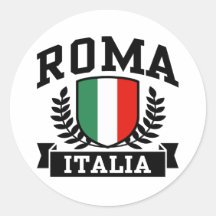 Roma Italia Adesivos Redondos