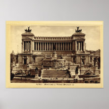 Roma, monumento ao vencedor Emanuel II Posters