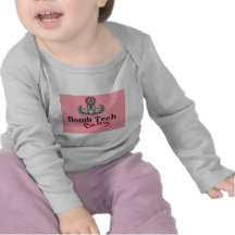 rosa de bebê da tecnologia da bomba t-shirts
