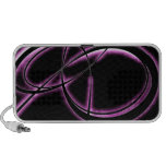 rosa de néon do design da fita do grunge caixinhas de som para iPhone